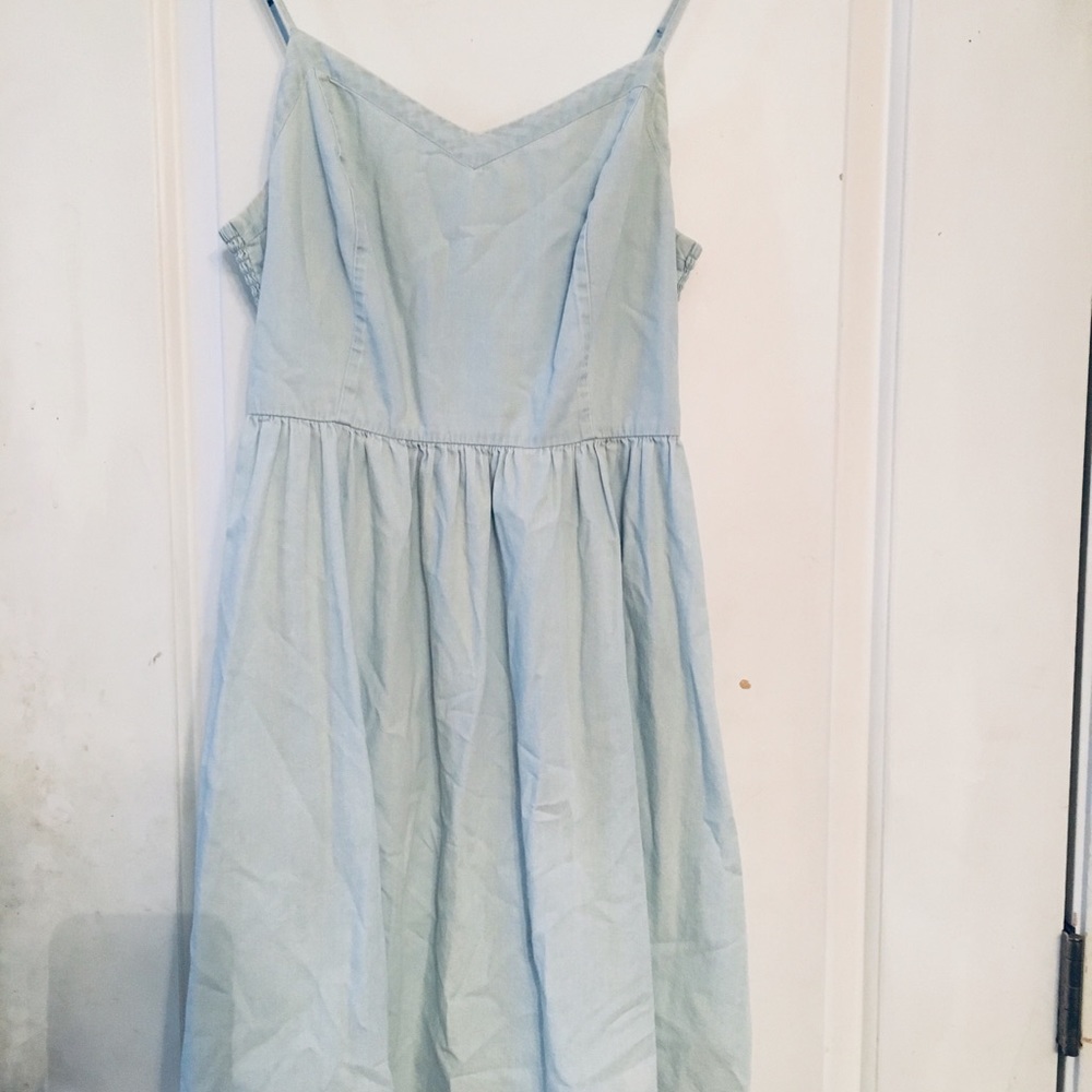 Denim mini dress